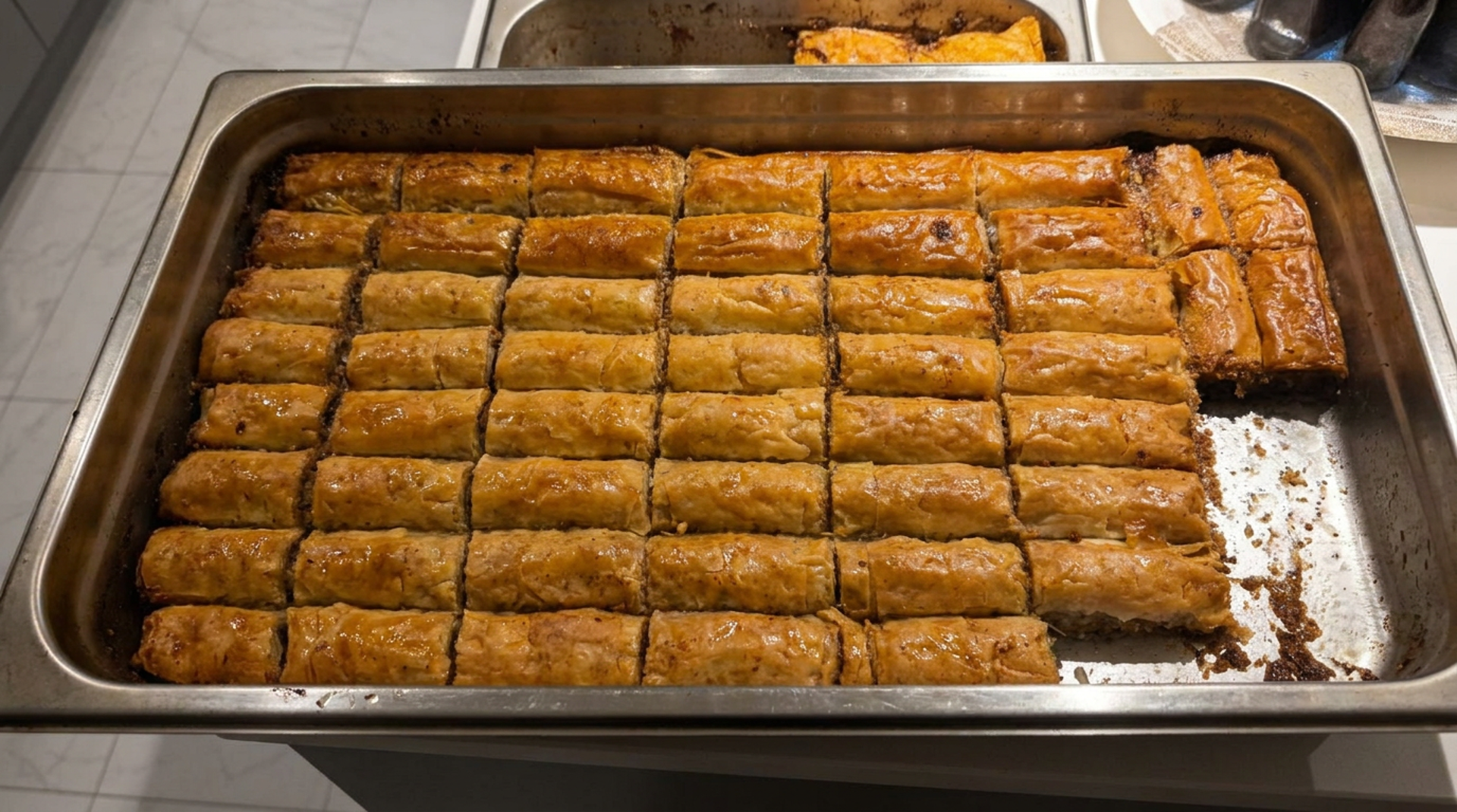 Baklava, cheesecake and espresso